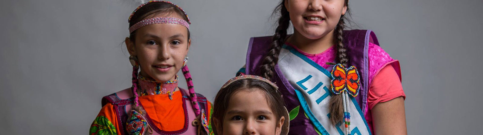Kids at the spring powwow