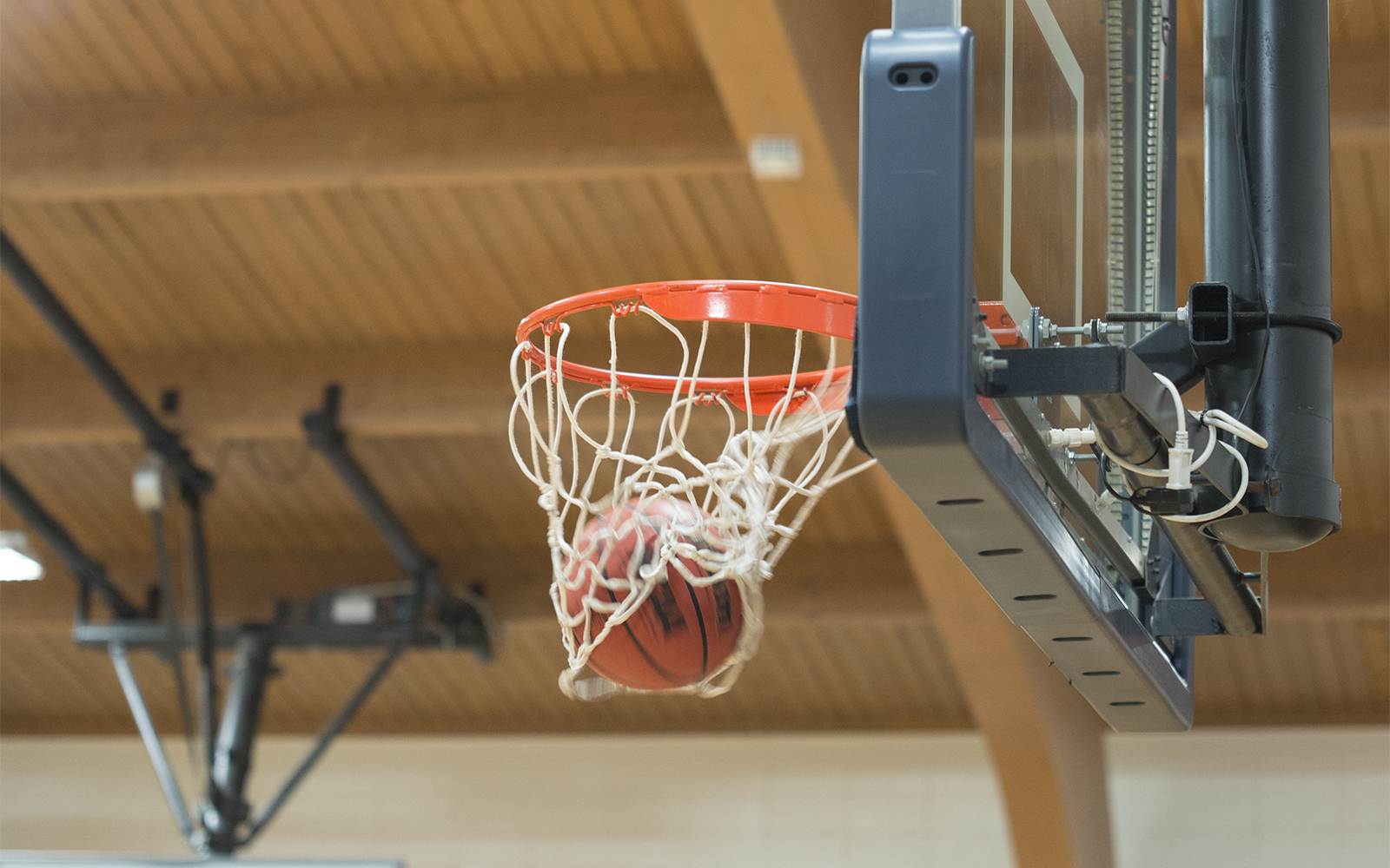 basketball in hoop