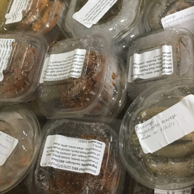 Northland College students package leftover food