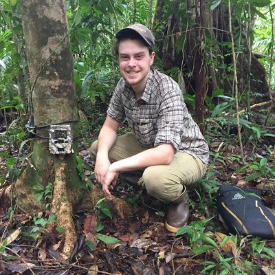 Northland College student doing research in Costa Rica