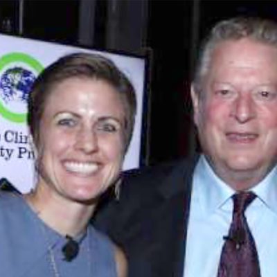 Northland alum Jenn Wood with Al Gore at the Climate Reality Project