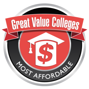 badge from Great Value Colleges Most Affordable