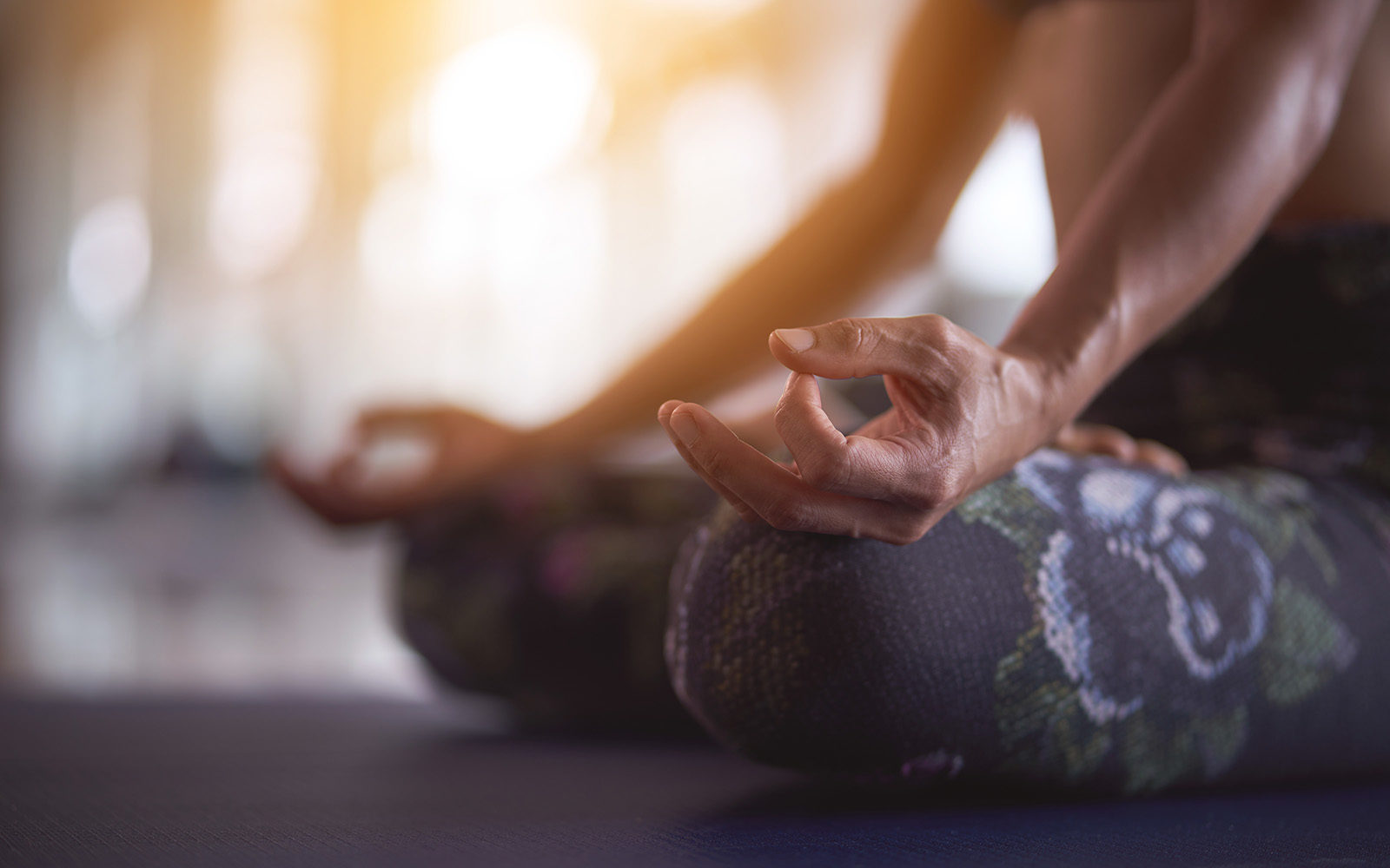 Woman meditating