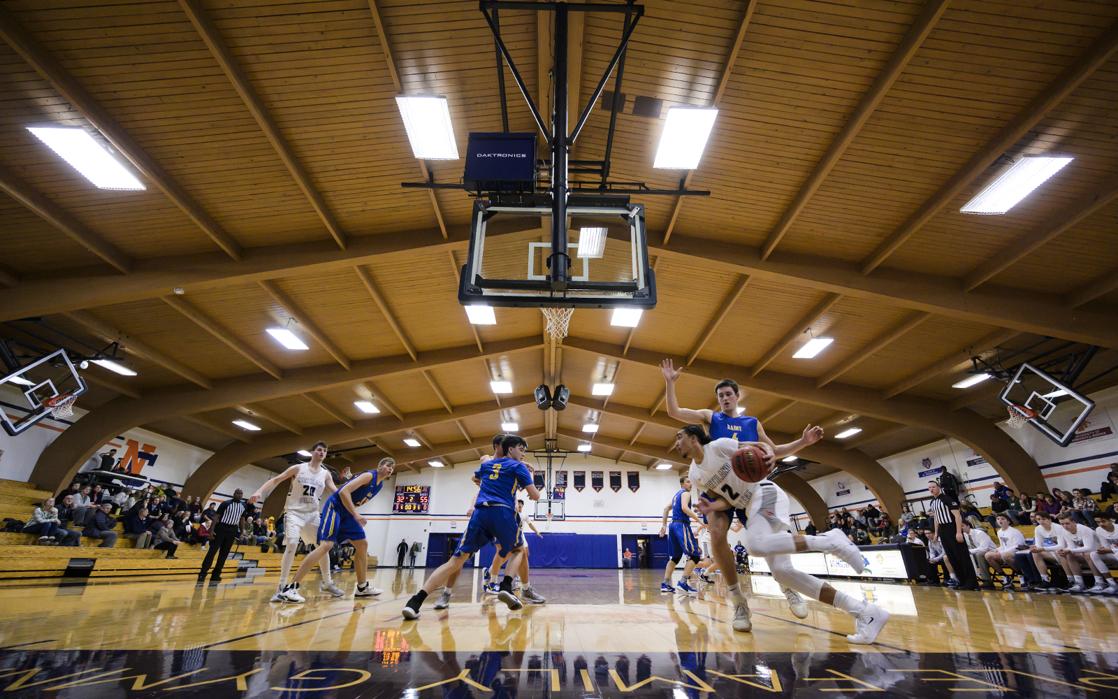 Men's basketball game at Northland College