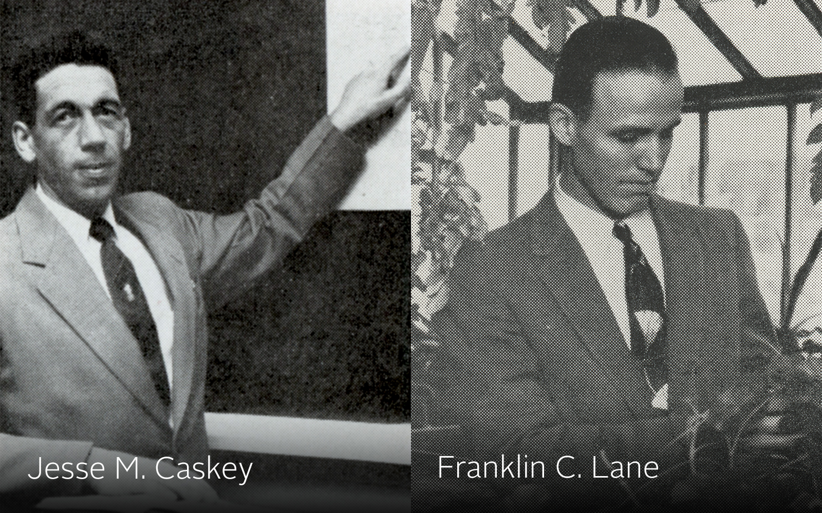 Northland College faculty Jesse M. Caskey and Franklin C. Lane