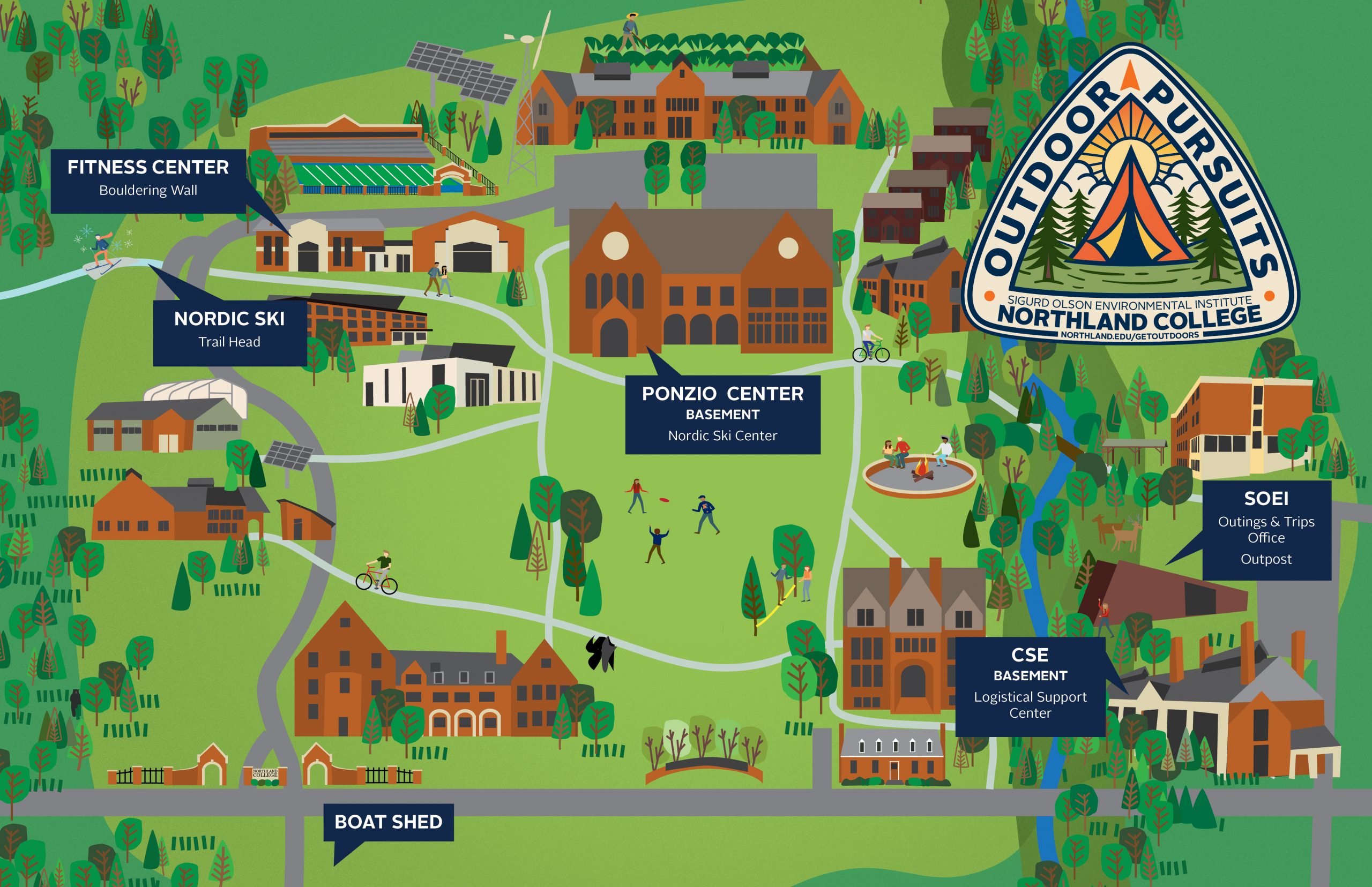 Outdoor Pursuits map