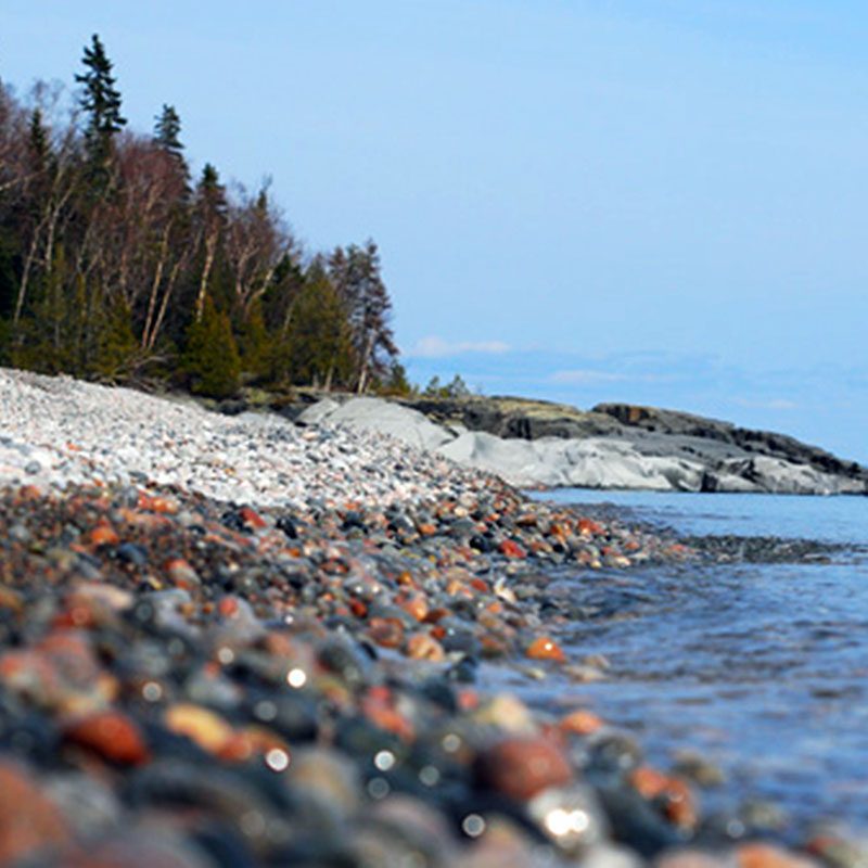 Lake Superior pebble beach