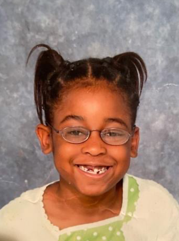 A young Aja Gregg