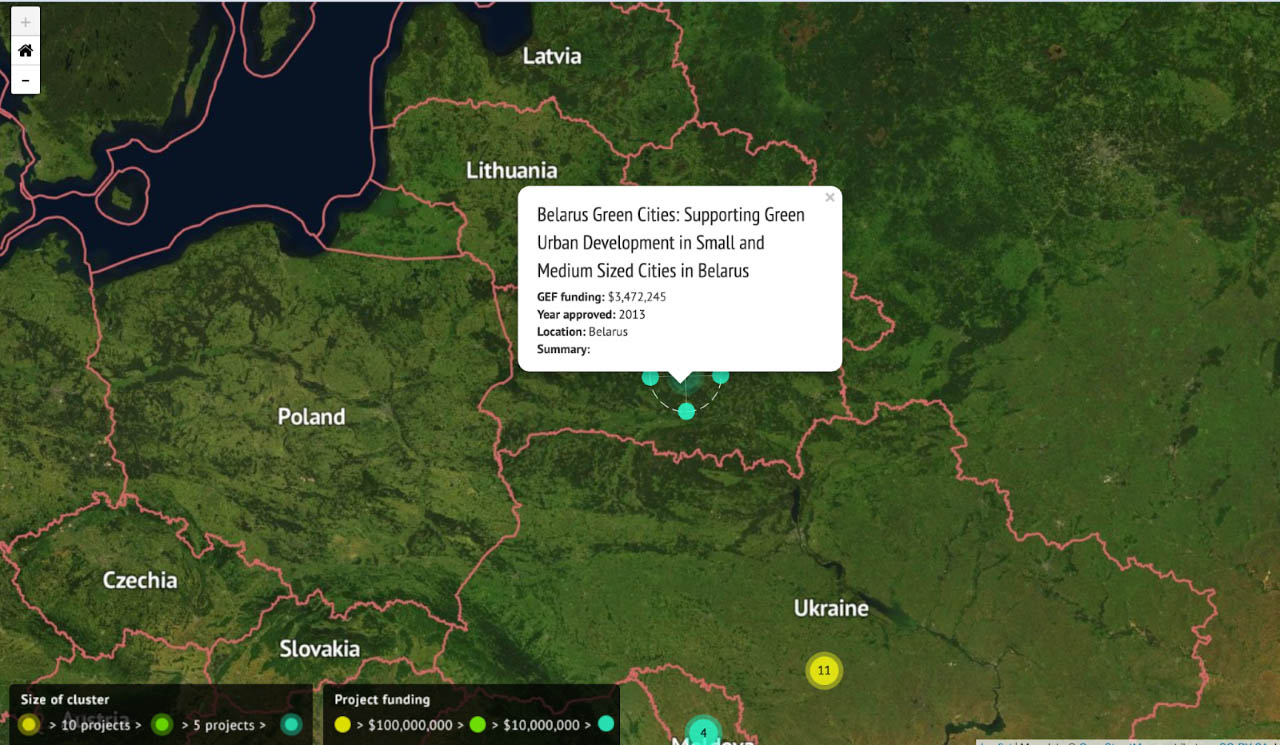 Belarus Green Cities Map