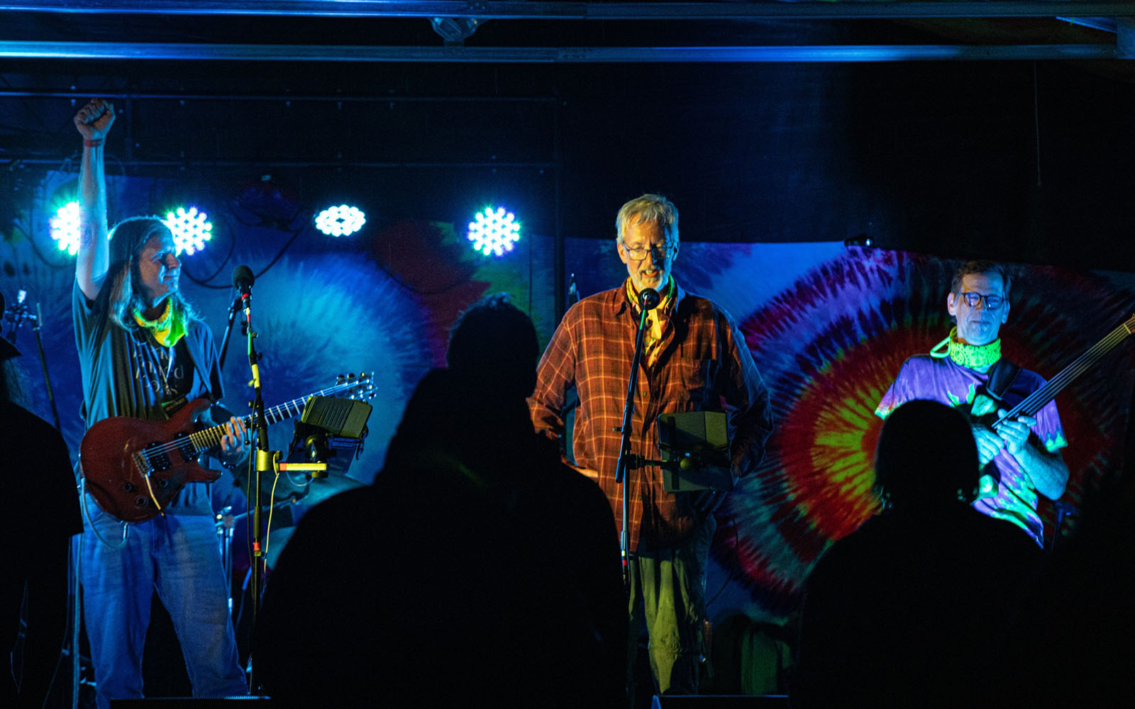 Brett Norgard on stage at Camp Brother Bear