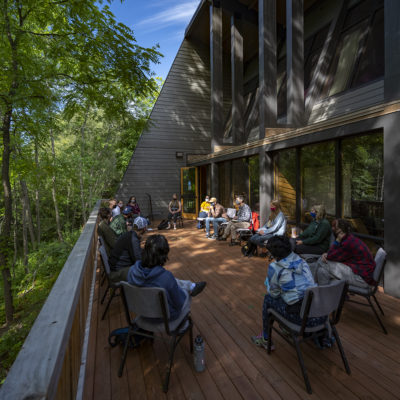 Deck of the Sigurd Olson Environmental Institute